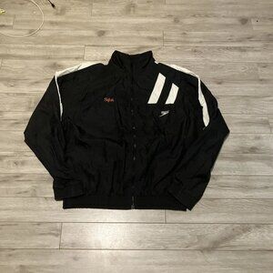 vintage black speedo windbreaker